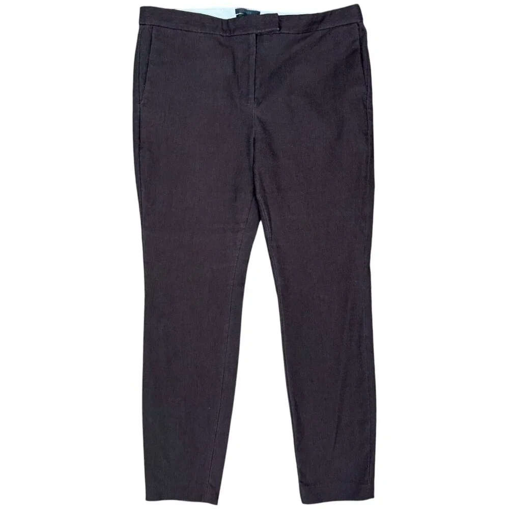 Women's J. CREW | Brown‎ Ryder Ankle Pants/Trousers- Size 12